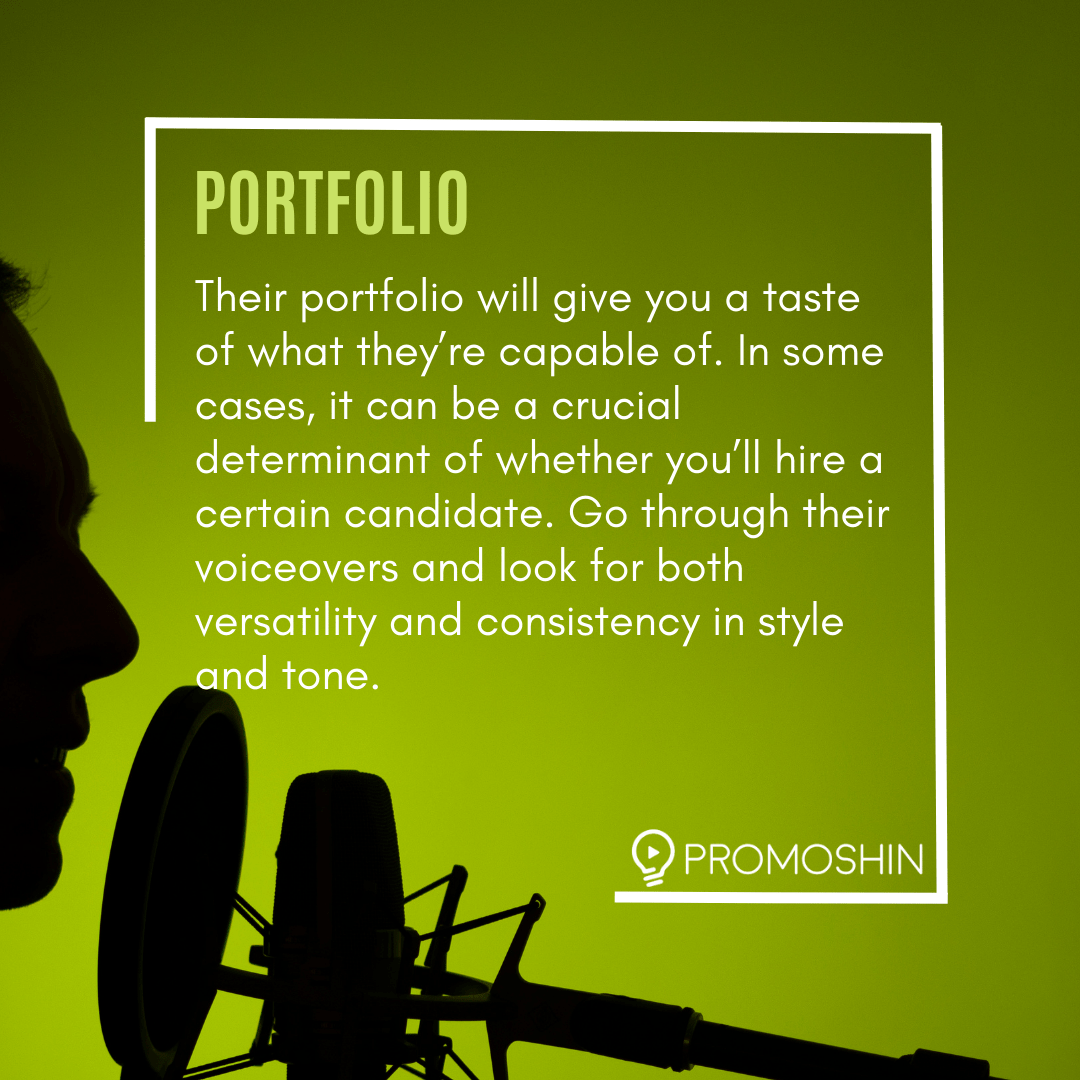 What To Look For When Hiring Voiceover Artists: Portfolio